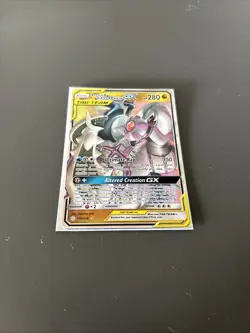 Arceus & Dialga & Palkia GX 156/236 Sm-Cosmic Eclipse Holo Card English - Image 1