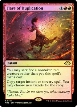 Magic The Gathering MTG FLARE OF DUPLICATION FOIL Modern Horizons 3 NM Near Mint - Image 1