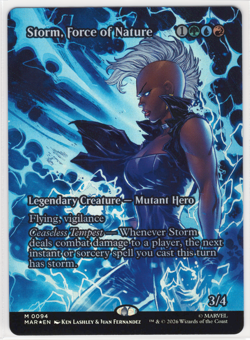 MTG Storm, Force of Nature Marvel Universe Eternal-Legal MAR #94 M Foil NM HOT! - Image 1