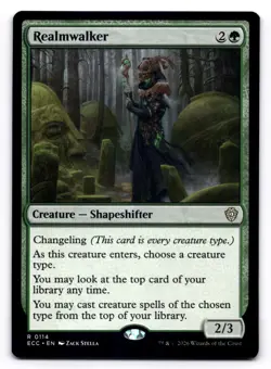 Realmwalker NM Commander: Lorwyn Eclipsed 114 MTG Regular Rare - Image 1