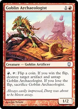 GOBLIN ARCHAEOLOGIST x1 mtg NM/NM- Darksteel 1 Unc - Image 1
