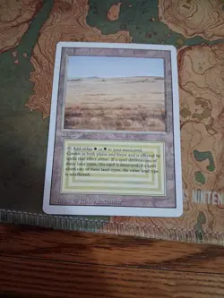 Magic the Gathering Savannah Dual Land, Revised Edition, Light Play English - Image 1