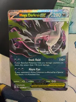 Mega Darkrai ex 048/084 ME05 Pitch Black Holo Double Rare Pokemon NM-MT - Image 2
