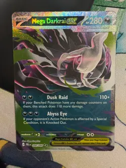 Mega Darkrai ex 048/084 ME05 Pitch Black Holo Double Rare Pokemon NM-MT - Image 3