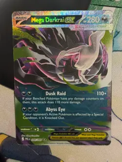 Mega Darkrai ex 048/084 ME05 Pitch Black Holo Double Rare Pokemon NM-MT - Image 4