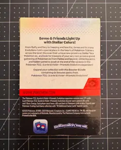 Pokemon Scarlet Violet Prismatic Evolutions 6 Booster Packs Bundle NEW SEALED - Image 2