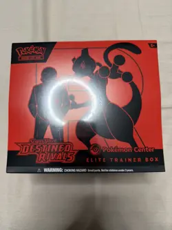 Pokemon Center Destined Rivals Elite Trainer Box ETB Sealed with Acrylic Case - Image 1