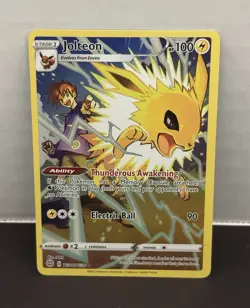 Pokemon TCG Jolteon Swsh09 Brilliant Stars TG04/TG30 Holo Ultra Rare ENG 100 - Image 1