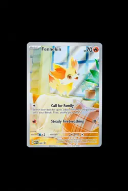 Fennekin 080 Promo Holo ME Mega Evolutions Pokemon Near Mint NM Illustration - Image 1