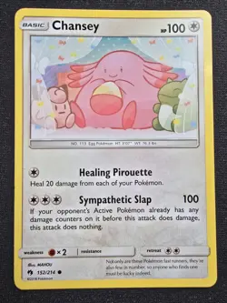Chansey - 152/214 - S&M: Lost Thunder *LP-NM* Pokemon TCG - Image 1