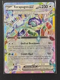 Terapagos ex 092/131 Holo Prismatic Evolutions Pokemon Holo NM - Image 1