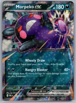 Morpeko ex 055/084 Double Rare Pitch Black Pokemon Holo Near Mint - Image 1