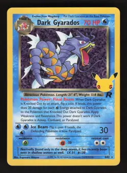 Dark Gyarados 8/82 Pokemon Celebrations Classic Collection Holo Card - Image 1