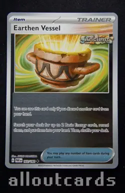 2023 Pokemon Paradox Rift Earthen Vessel Reverse Holo 163/182 - Image 1