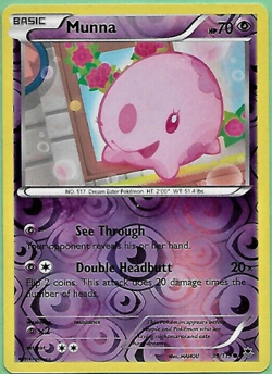 Pokemon - Munna - 39/119 - Reverse Holo - Phantom Forces - NM/M - Image 1
