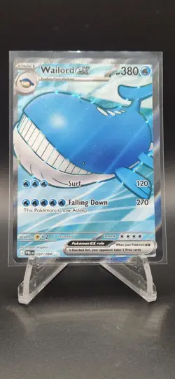 Wailord ex 097/084 Pitch Black Holo Full Art Ultra Rare Pokemon NM - Image 1