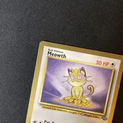 Pokemon TCG Meowth 56/64 Jungle Gold Bordered Promo Card WoTC - Image 2