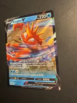 2022 Pokemon SWSH Brilliant Stars Kingler V 28 /172 Full Art Holo Rare Foil - Image 3