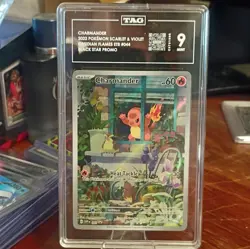 2023 POKEMON SVP EN-SV BLACK STAR PROMO #044 CHARMANDER TAG 9 B - Image 1