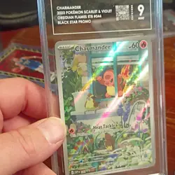 2023 POKEMON SVP EN-SV BLACK STAR PROMO #044 CHARMANDER TAG 9 B - Image 3