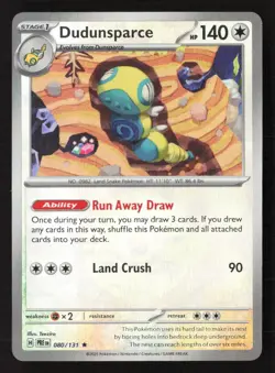 Dudunsparce (Poke Ball Pattern) Rare Holo PRE 080/131 NM Pokemon TCG - Image 1