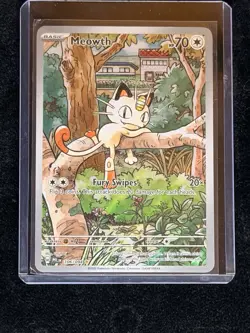 🔥💥Pokemon TCG - Meowth 106/94 Phantasmal Flames IR💥🔥 - Image 1