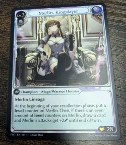 Grand Archive: Fractured Crown - Merlin, Kingslayer #004 - Super Rare - Image 2