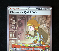 Pokemon Card TCG - Clemont's Quick Wit 243/191 - Surging Sparks - SIR - NM ⭐ - Image 2