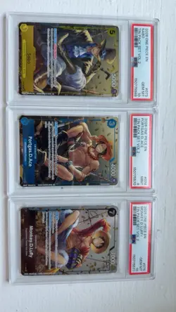 2 PSA 10’s & 1 PSA 9ONE PIECE TIN PACK VOL.2 SEQUENTIAL SET Luffy, Ace, Sabo - Image 1