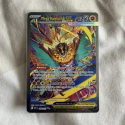 Pokemon Mega Hawlucha EX Full Art Rare Holo ASC 283/217 Mega Evolution Card - Image 1