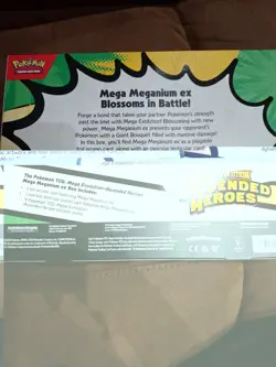 Pokemon TCG Mega Meganium ex Box Mega Evolution Ascended Heroes 4 Packs Sealed - Image 2