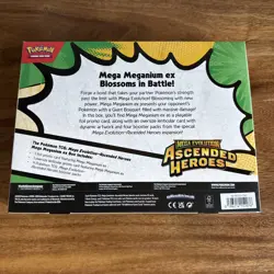 Pokemon TCG Mega Evolution Ascended Heroes Mega Meganium ex Box - Sealed - New - Image 3