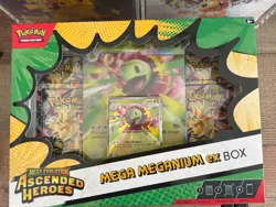 Pokemon TCG Mega Evolution Ascended Heroes Mega Meganium ex Box - New & Sealed - Image 1