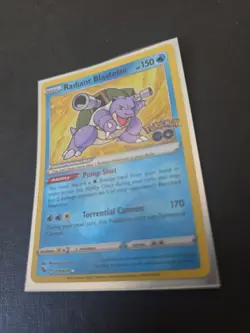 Pokemon TCG Radiant Blastoise Holo Card Pokemon Go 018/078 NM/MT - Image 3