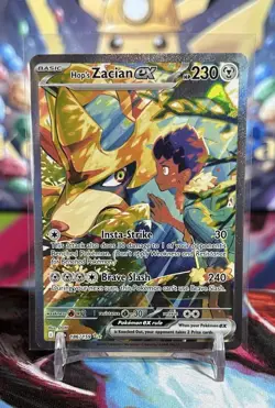 Pokemon Hop’s Zacian ex 186/159 Special Illustration Rare Journey Together NM - Image 1