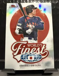 Topps 2026 Finest World's Finest Shohei Ohtani Japan WBC WF-22 Refractor - Image 1