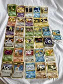 Vintage Japanese Pokemon Card Bulk Lot – Pocket Monsters Old Back Non-Holo - Image 1