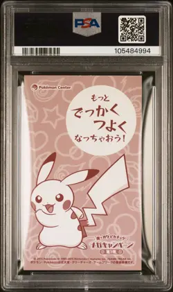 PSA 7 Poncho Pikachu Charizard X Mega Campaign Business Card Japanese Pokemon - Image 2