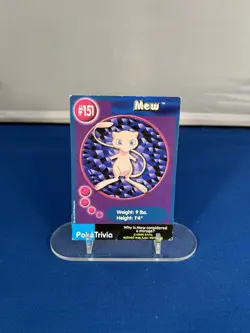 1999 Burger King PokeTrivia Trading Card - Mew #151 HP - Image 1