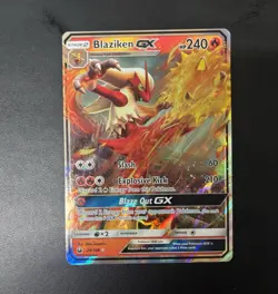 Pokemon TCG Blaziken GX + Blaziken Foil 2-Card Lot 28/168 042/182 - Image 1