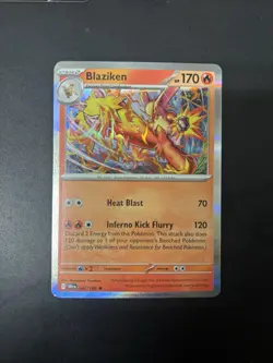 Pokemon TCG Blaziken GX + Blaziken Foil 2-Card Lot 28/168 042/182 - Image 5