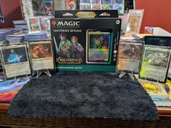 MTG Lord of the Rings Food & Fellowship Commander Deck Seald +4 Foil Promo Cards - Image 1