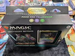 MTG Lord of the Rings Food & Fellowship Commander Deck Seald +4 Foil Promo Cards - Image 5