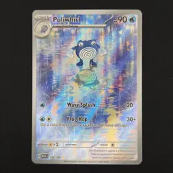 Pokemon TCG Card Poliwhirl 176/165 S&V 151 Illustration Rare *English* - NM - Image 1