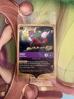 Disney Lorcana Card - Vixey - Expert Fisher - Attack Of The Vine - SEALED - Image 1
