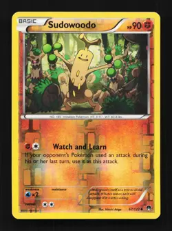 Sudowoodo 67/122 LP BREAKpoint English Pokemon Card TCG - Image 1