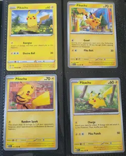 Pokemon Karten Set Pikachu unterschiedliche Designs Englisch - Image 1