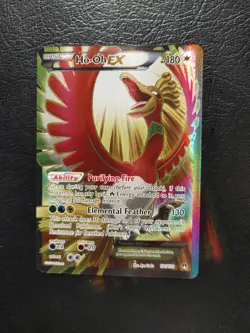 Pokemon TCG Breakpoint Ho-Oh EX Full Art Ultra Rare Holo Card 121/122 - Image 1