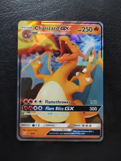 Pokemon TCG Charizard GX Hidden Fates Holo Ultra Rare Card 9/68 - Image 1