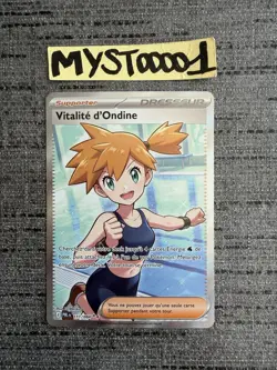 Carte Pokemon Vitalite D’Ondine 111/084 Full Art ME05 PBL Nuit Noire Francais - Image 1